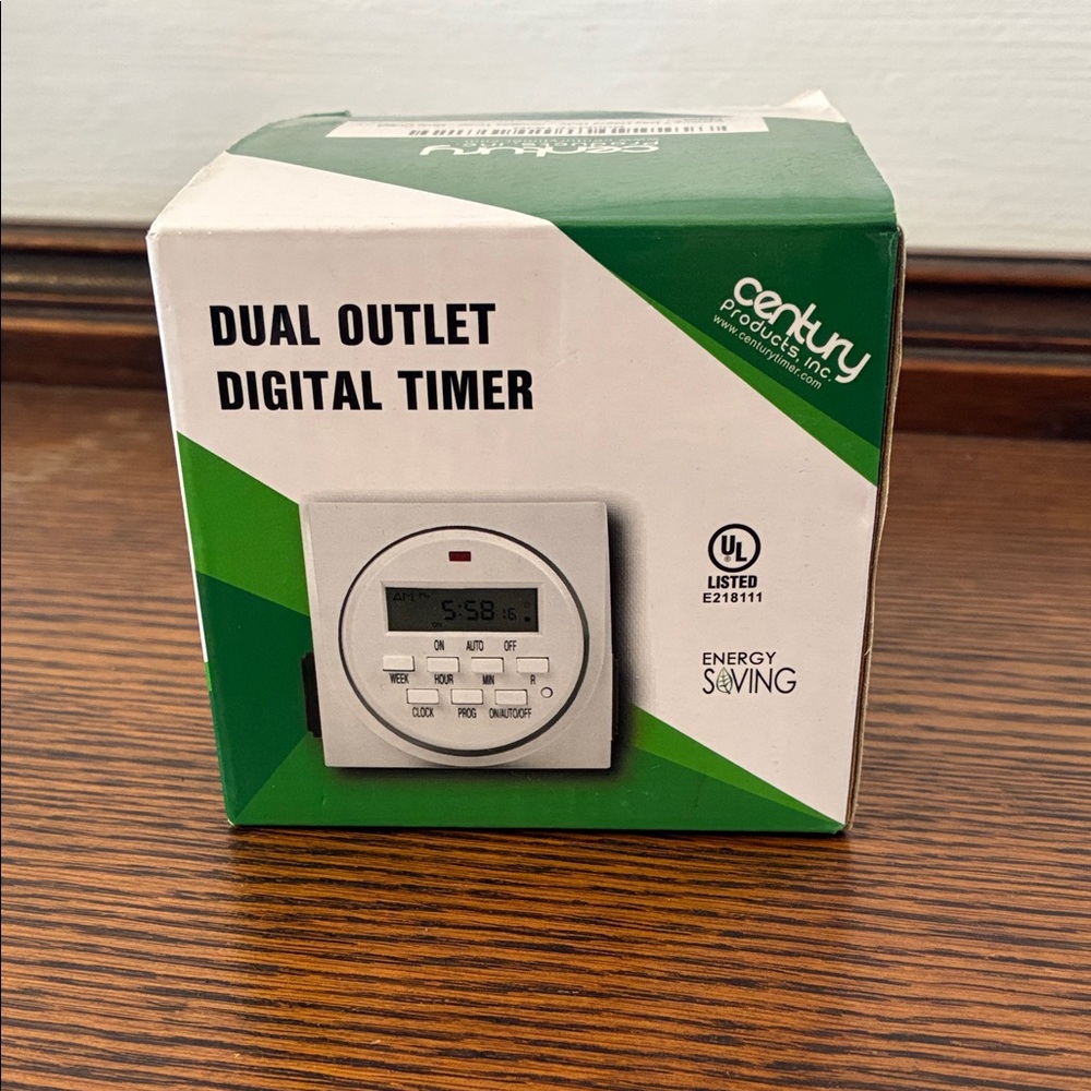 CENTURY FD60-U6 Digital Programmable Timer Dual Outlet Heavy Duty